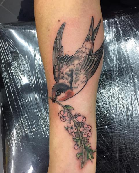 clareketontattoos_wip_cherryblossom_bird_tattoo