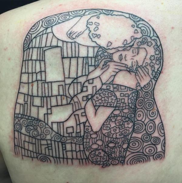 clareketon_tattoo_thekiss_klimt