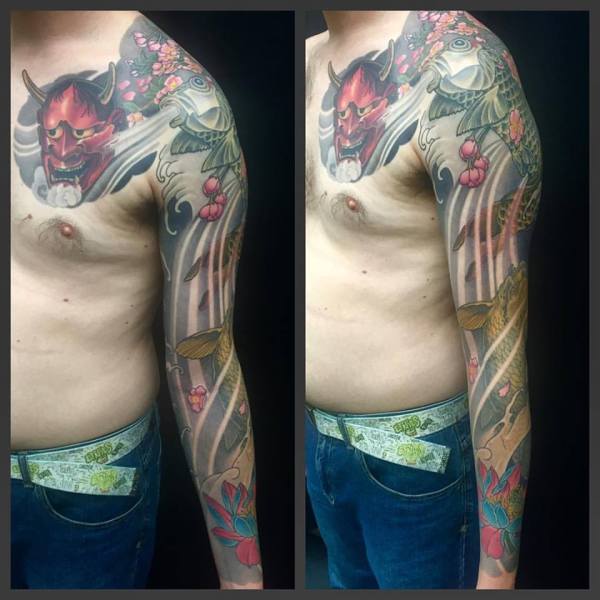 clareketontattoos_cherryblossom_sleeve_orientaltattoo_melbourne