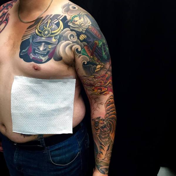 clareketontattoos_wip_benkei_warrior_tattoo